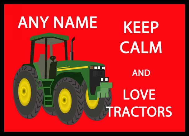 Keep Calm And Love Tractors Placemat