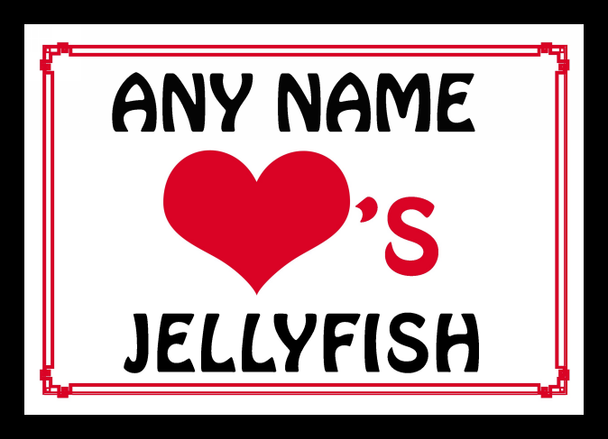 Love Heart Jellyfish Placemat