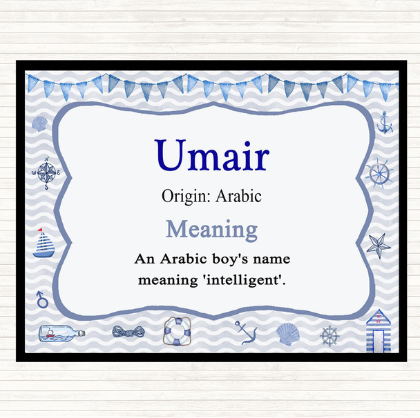 Umair Name Meaning Placemat Nautical