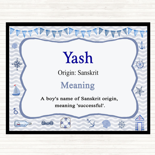 Yash Name Meaning Placemat Nautical