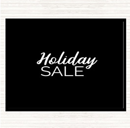 Black White Holiday Sale Quote Placemat