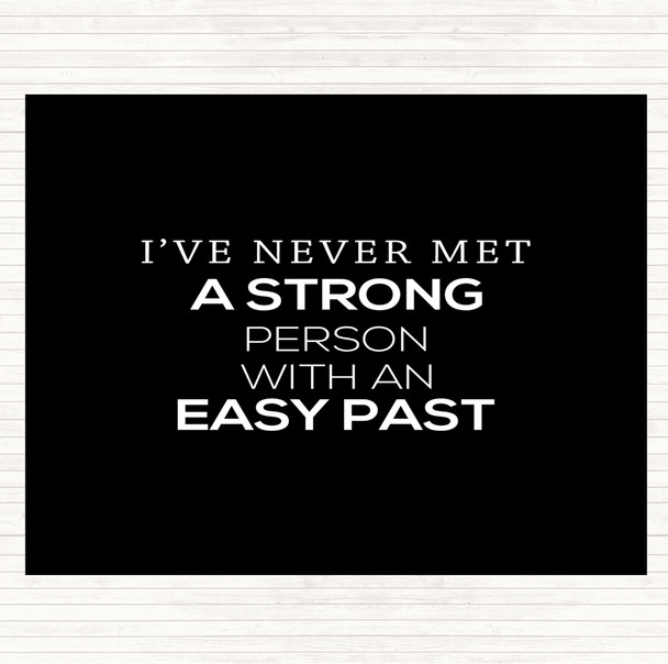 Black White Strong Person Quote Placemat