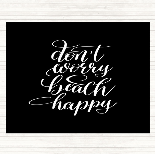 Black White Its Friday Be Fierce Inspirational Quote Placemat