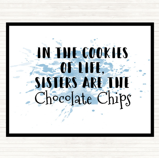 Blue White In The Cookies Of Life Inspirational Quote Placemat