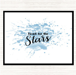 Blue White Stars Inspirational Quote Placemat