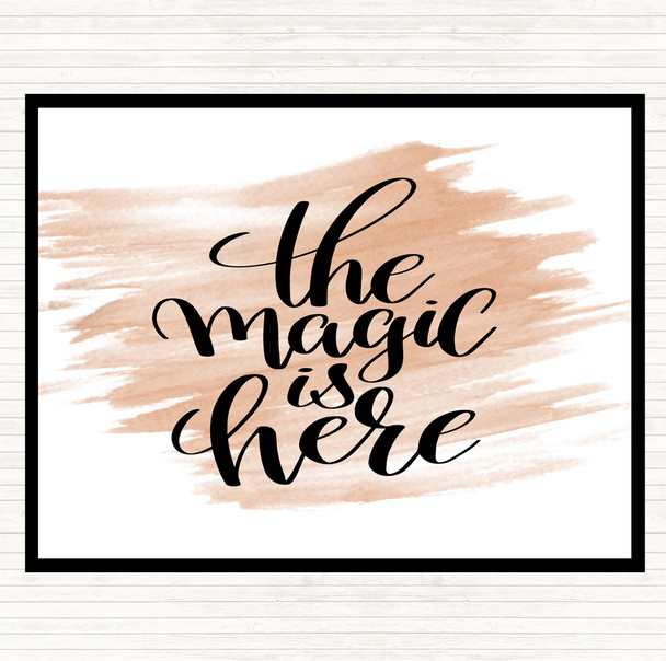 Watercolour Magic Is Here Quote Placemat
