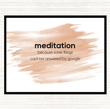 Watercolour Meditation Quote Placemat