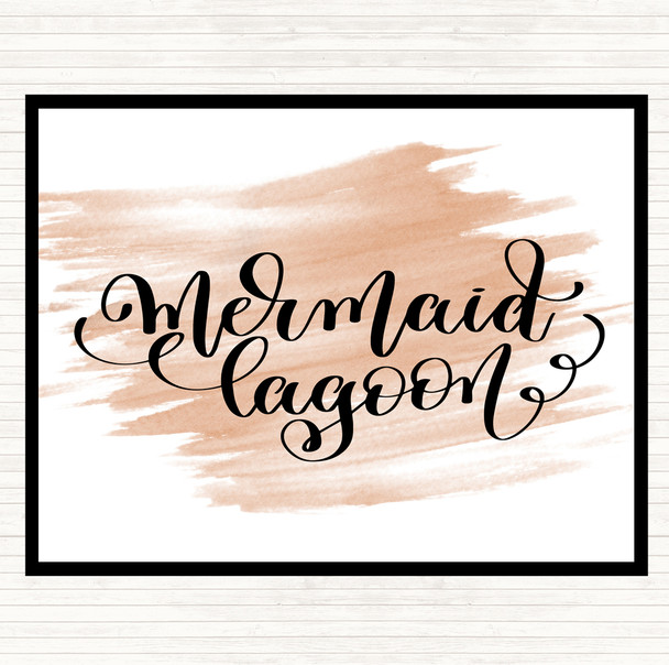 Watercolour Mermaid Lagoon Quote Placemat