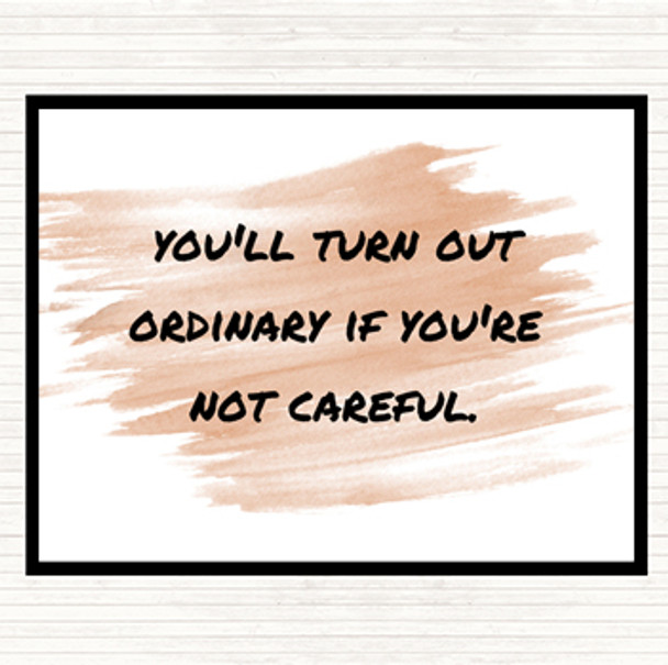 Watercolour Not Careful Quote Placemat