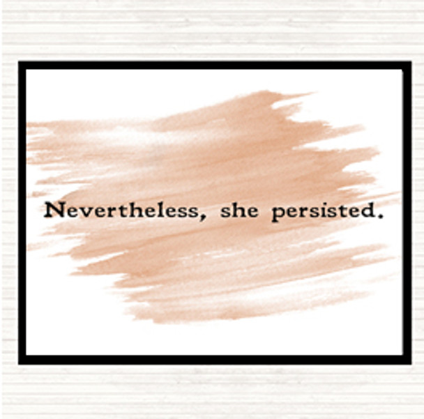 Watercolour She Persisted Quote Placemat