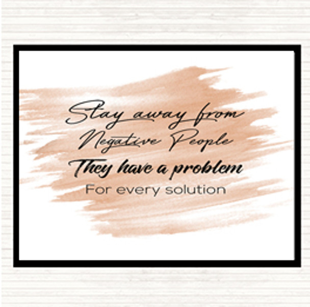 Watercolour They Have A Problem Quote Placemat