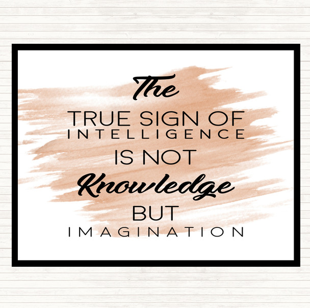 Watercolour True Sign Quote Placemat