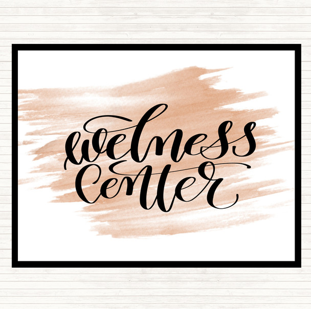 Watercolour Wellness Centre Quote Placemat