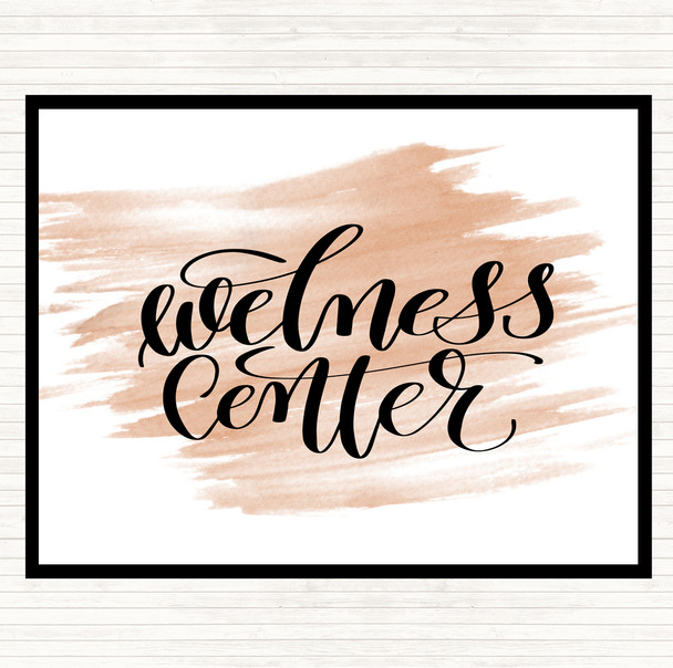 Watercolour Wellness Centre Quote Placemat