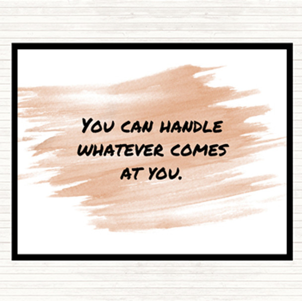 Watercolour You Can Handle Whatever Quote Placemat