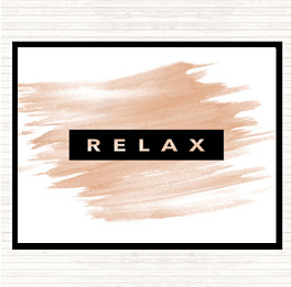 Watercolour Dark Relax Quote Placemat
