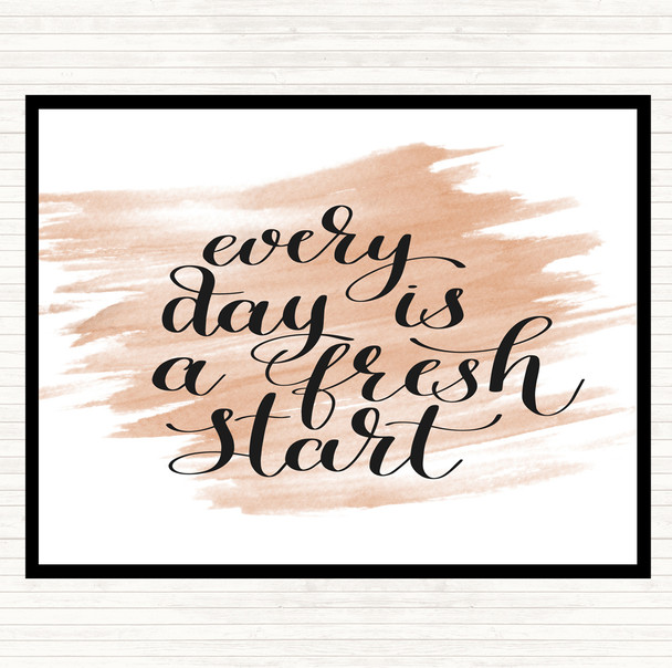 Watercolour Every Day Fresh Start Quote Placemat