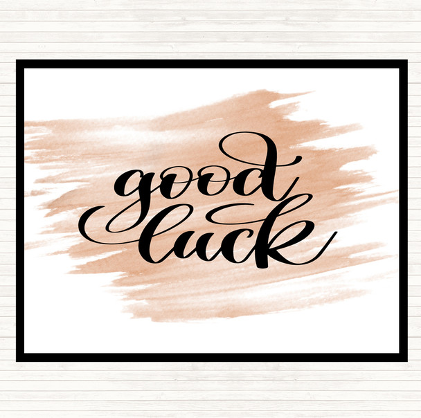 Watercolour Good Luck Quote Placemat