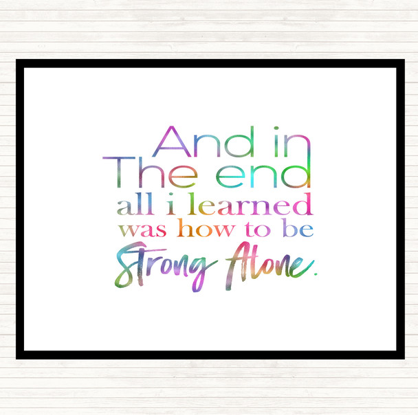 In The End Rainbow Quote Placemat