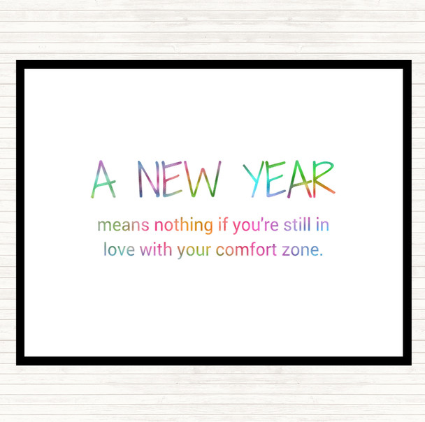 A New Year Rainbow Quote Placemat