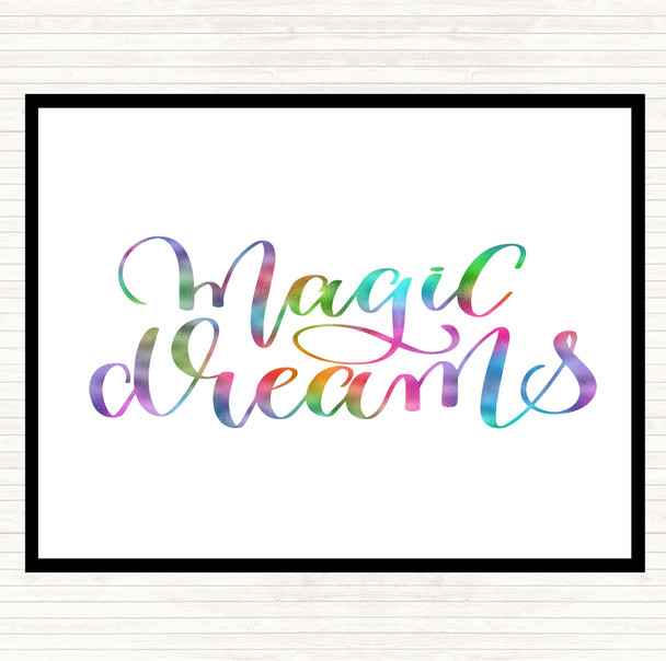 Magic Dreams Rainbow Quote Placemat