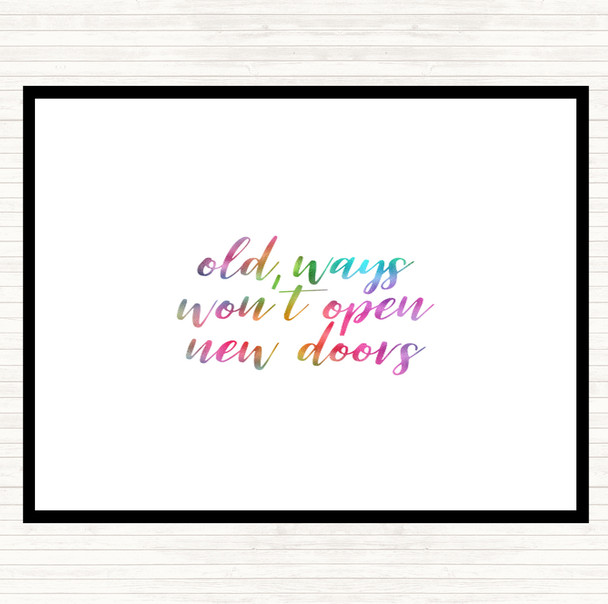 Old Ways Rainbow Quote Placemat
