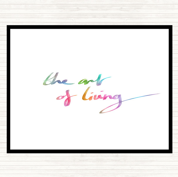 The Art Living Rainbow Quote Placemat