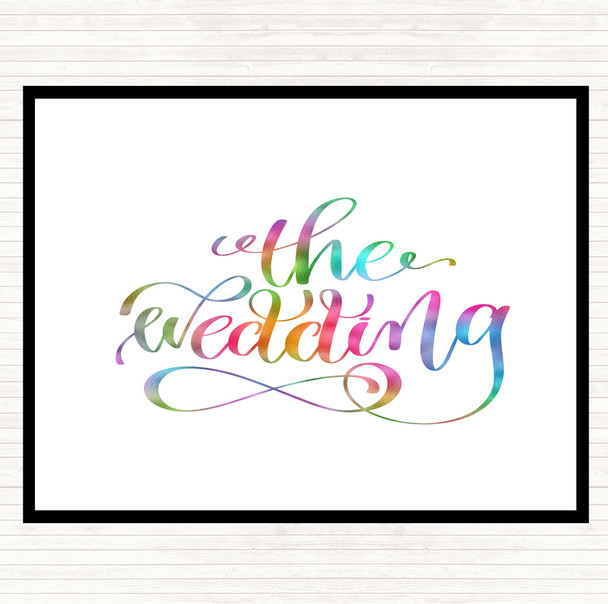 The Wedding Rainbow Quote Placemat