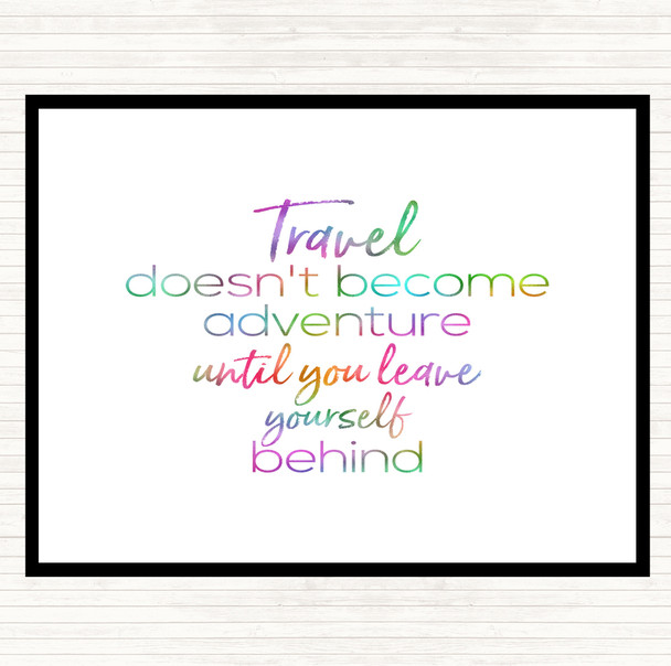 Travel Rainbow Quote Placemat