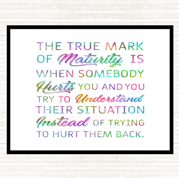 True Mark Rainbow Quote Placemat