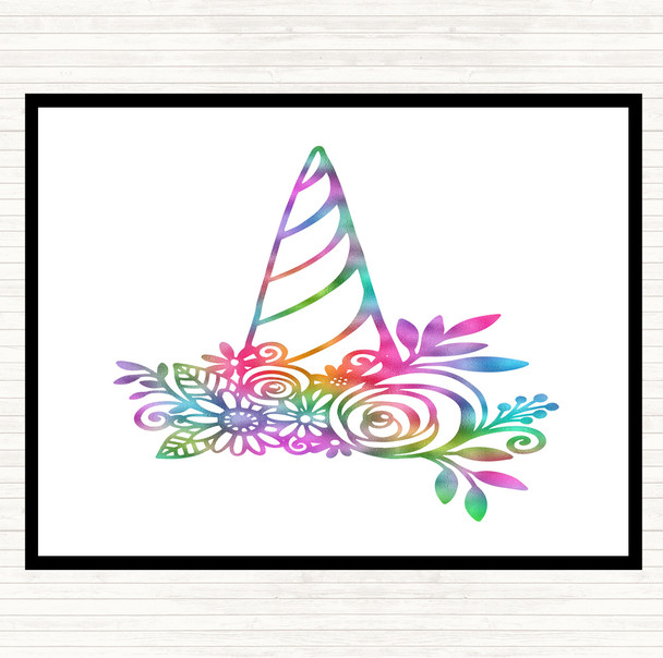 Unicorn Horn Rainbow Quote Placemat