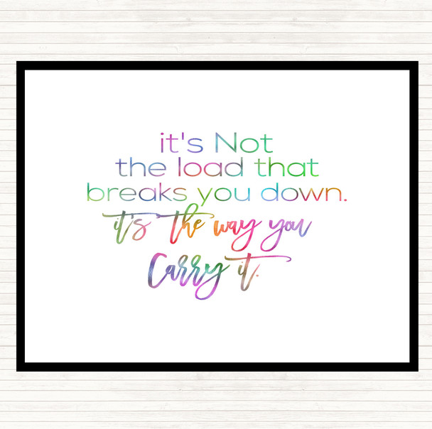 Way You Carry Rainbow Quote Placemat