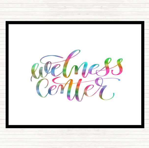 Wellness Centre Rainbow Quote Placemat