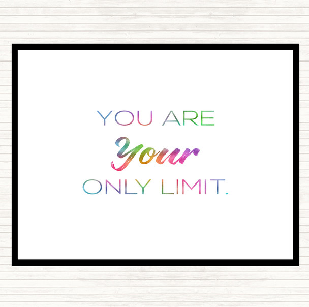Your Limit Rainbow Quote Placemat