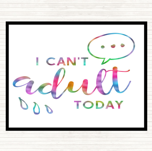 Cant adult Rainbow Quote Placemat