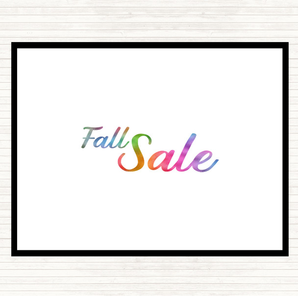 Fall Sale Rainbow Quote Placemat