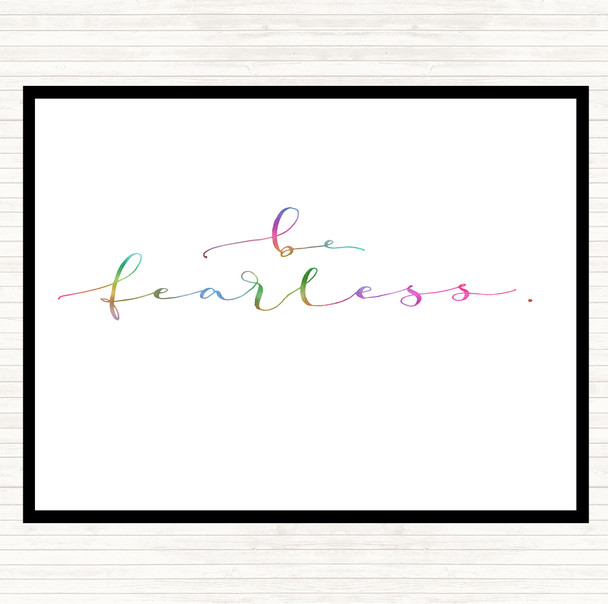 Fearless Rainbow Quote Placemat