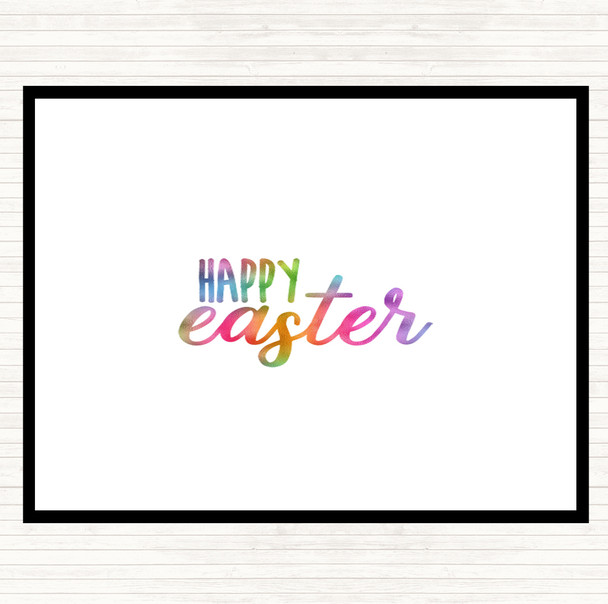 Happy Easter Rainbow Quote Placemat