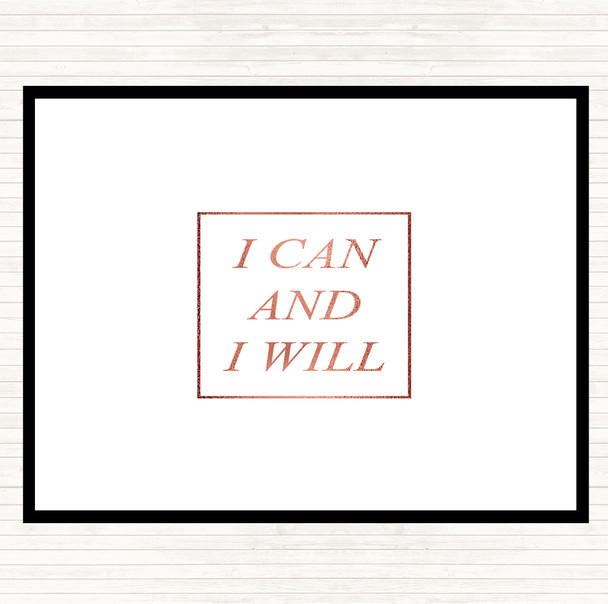 Rose Gold I Can Quote Placemat