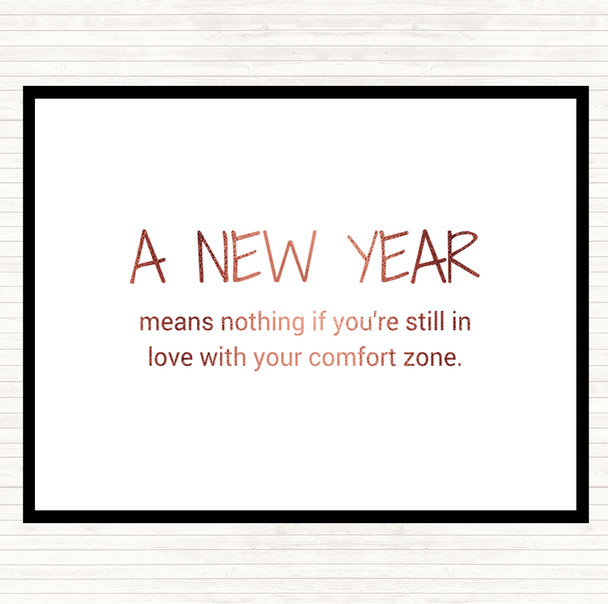 Rose Gold A New Year Quote Placemat