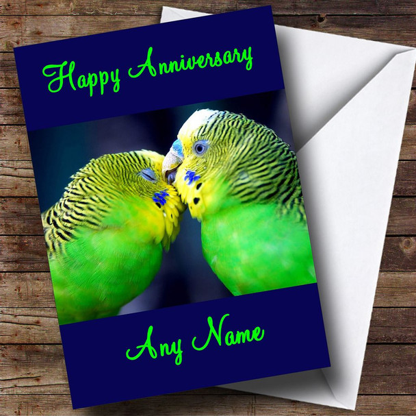 Love Birds Customised Anniversary Card