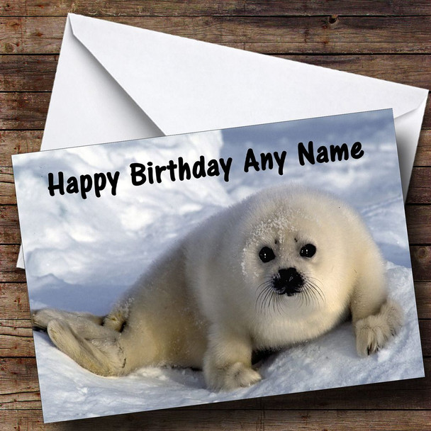 Chubby Seal Customised Birthday Card