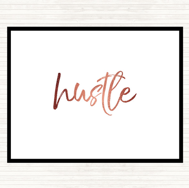 Rose Gold Fancy Hustle Quote Placemat