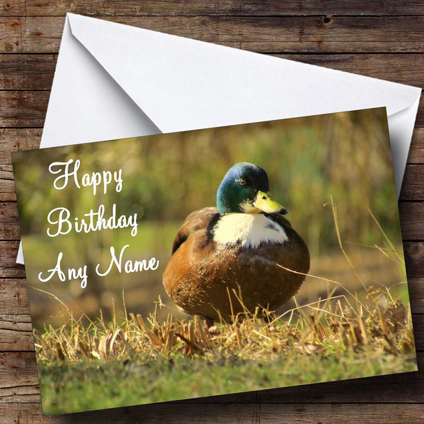 Duck Customised Birthday Card