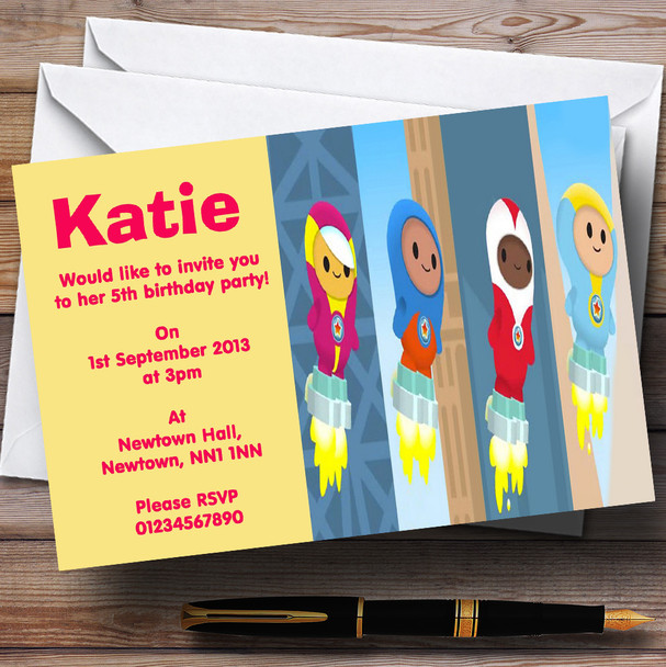 Go Jetters Customised Children's Birthday Party Invitations