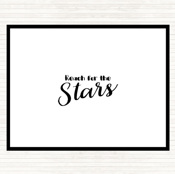 White Black Stars Quote Placemat