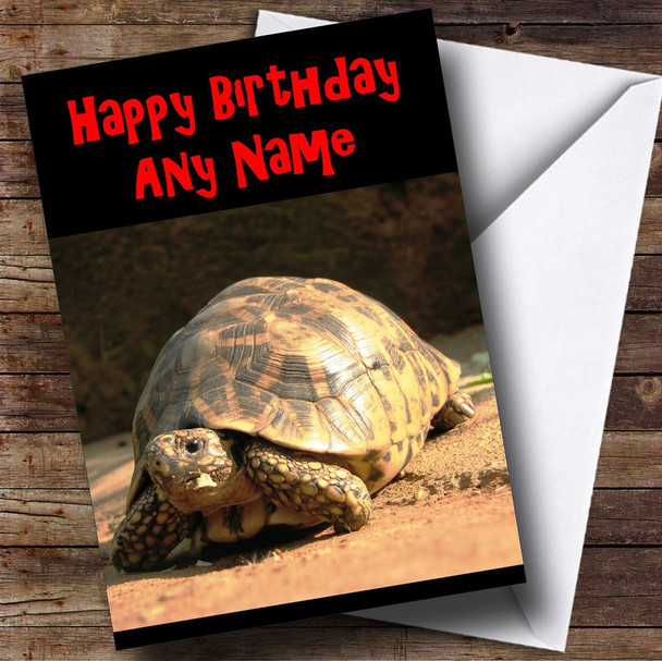 Tortoise Customised Birthday Card