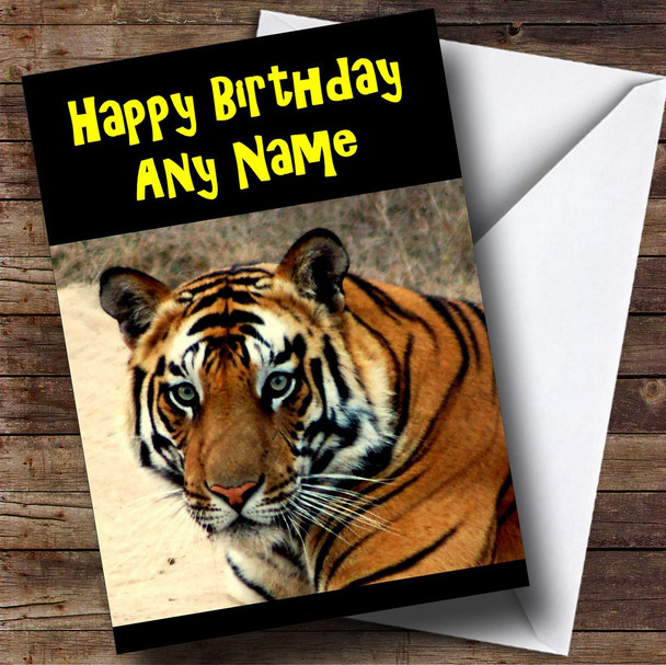 Beautiful Tiger Customised Birthday Card