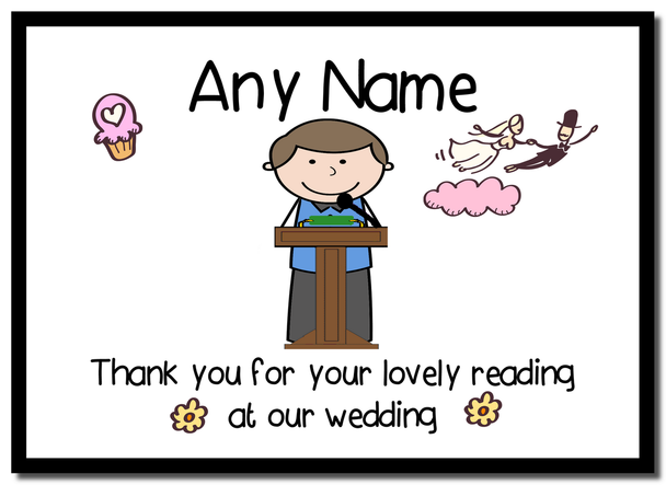 Thank You For Doing A Reading At Our Wedding Boy Placemat