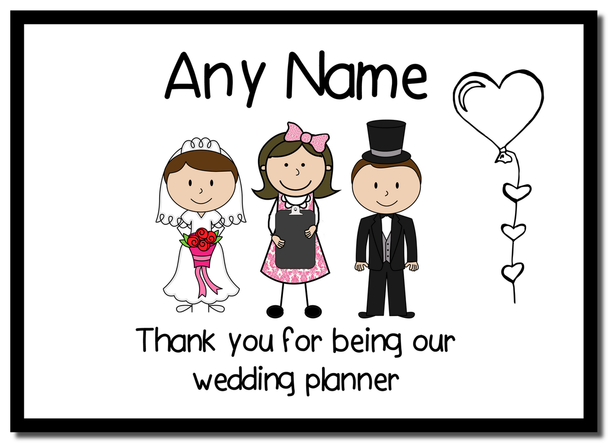 Thank You Wedding Planner Placemat